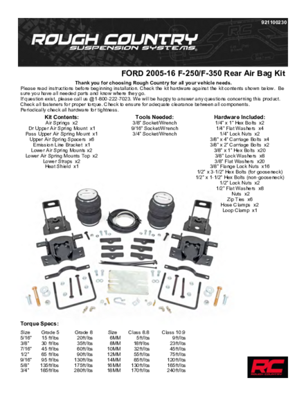 Installation Manual